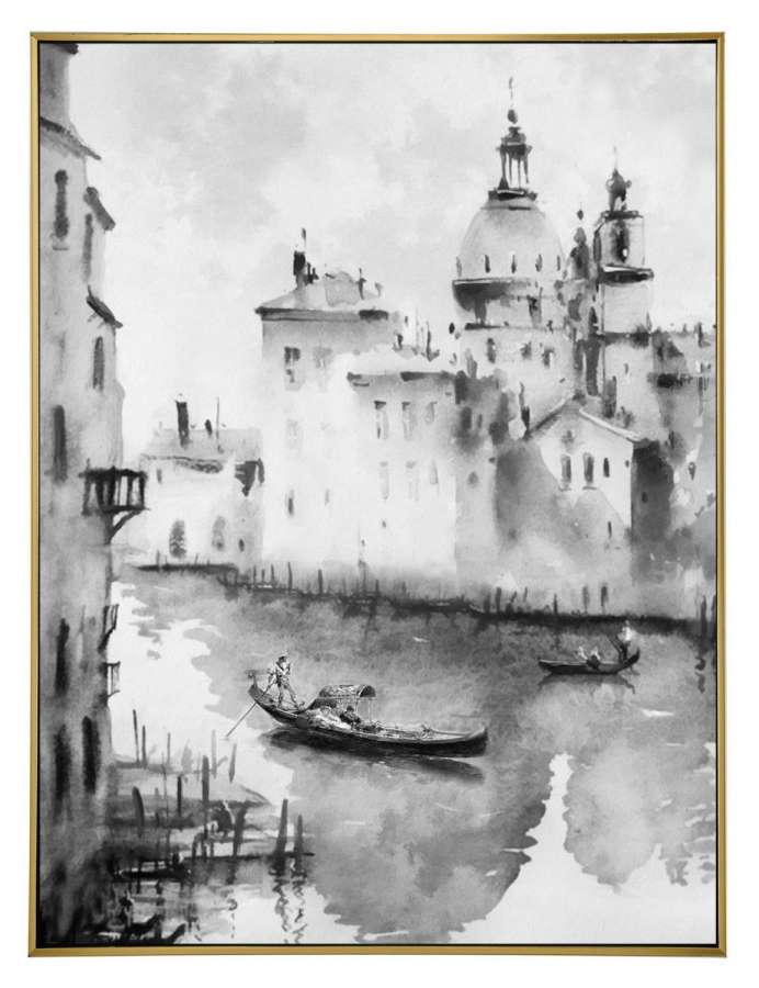 Maleri m/ramme 90x120cm