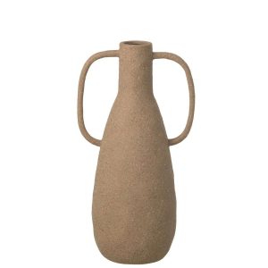 VASE JODI STONEWARE TAUPE LARGE