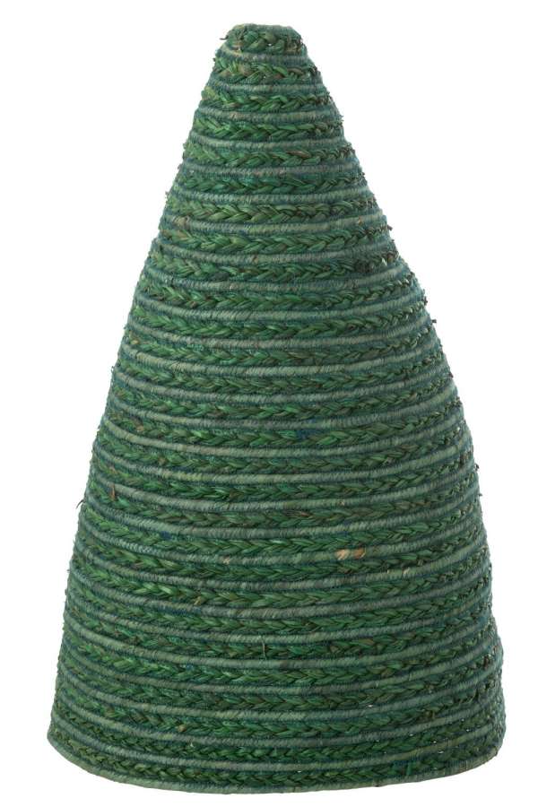 LAMP SHADE HANGING CORN HUSK GREEN
