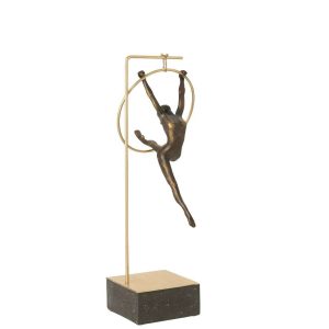 GYMNAST HOOP BETA RESIN BLACK/GOLD COLORED
