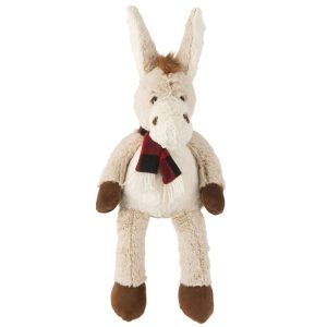 DONKEY+SCARF PLUSH POLYESTER BEIGE/BROWN LARGE