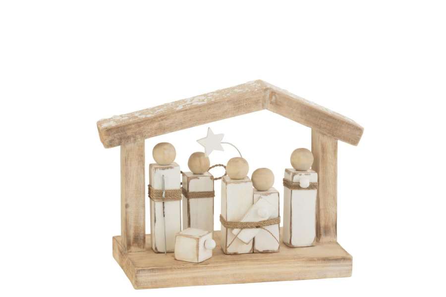 CRECHE MINIMALIST WOOD NATURAL/WHITE