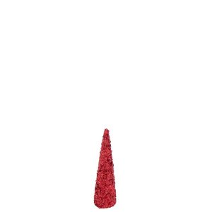 CONE SEQUINS FOAM CHRISTMAS RED SMALL