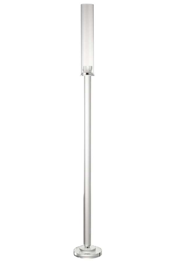 CANDLE HOLDER MOIRA GLASS TRANSPARENT LARGE