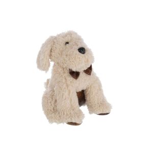 DOORSTOP DOG POLYESTER LIGHT BEIGE