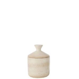 JAR DECORATIVE OLINA CEMENT CREAM SMALL