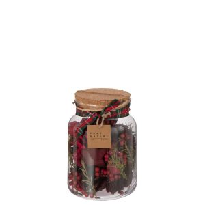 DRIED FLOWERS MIX DRY FLOWER CHRISTMAS RED LARGE