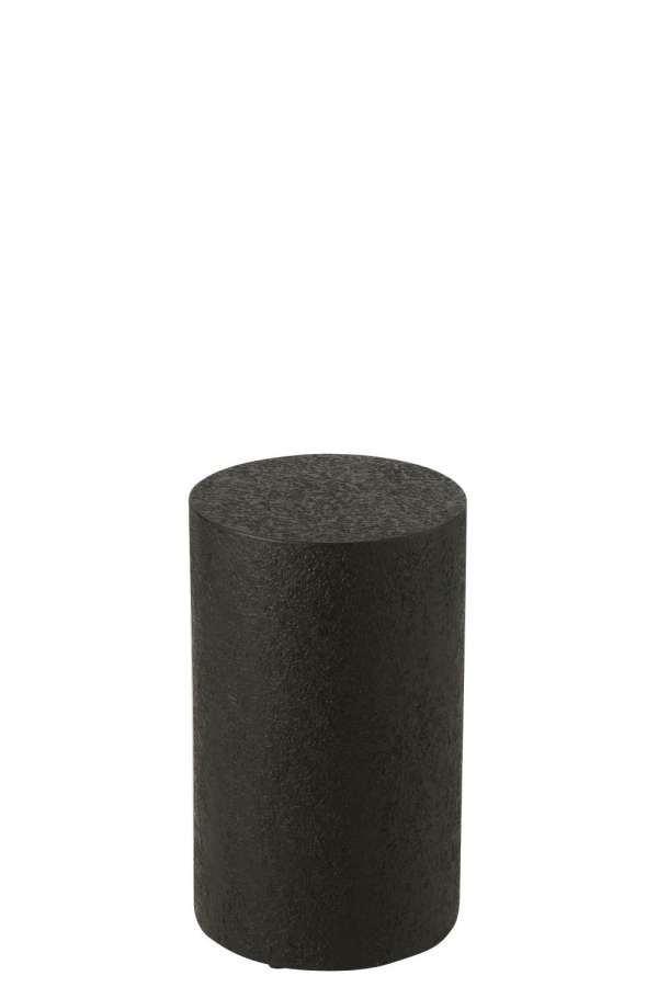 PEDESTAL CYLINDER MDF BLACK SMALL