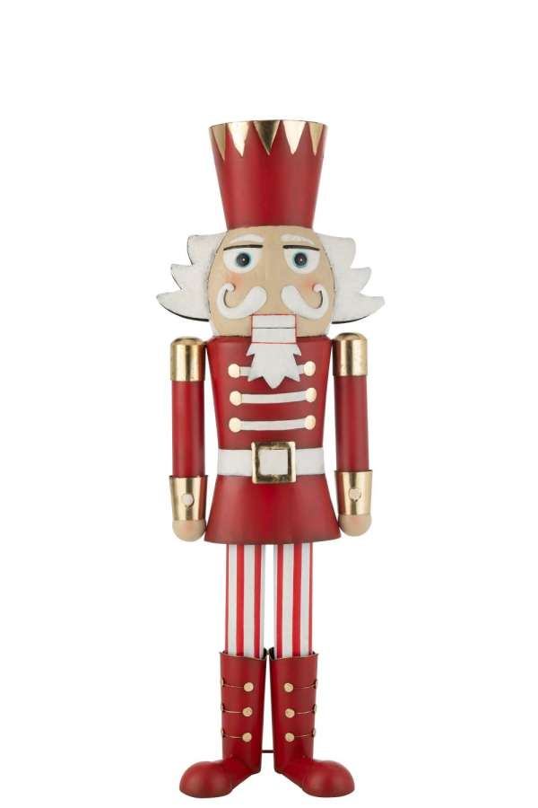 NUTCRACKER IRON RED/GOLD LARGE