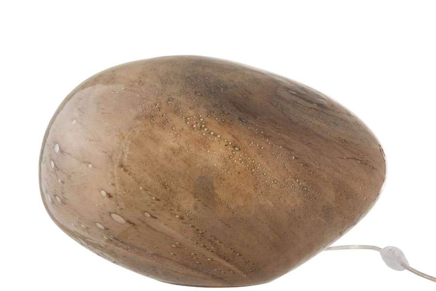 LAMP DANY OVAL GLASS BROWN