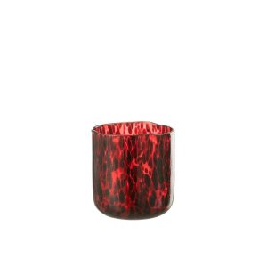 HURRICANE SPOTTED GLASS RED/BLACK MEDIUM