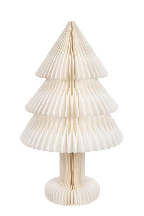 CHRISTMAS TREE FOLDABLE PAPER OFF-WHITE LARGE