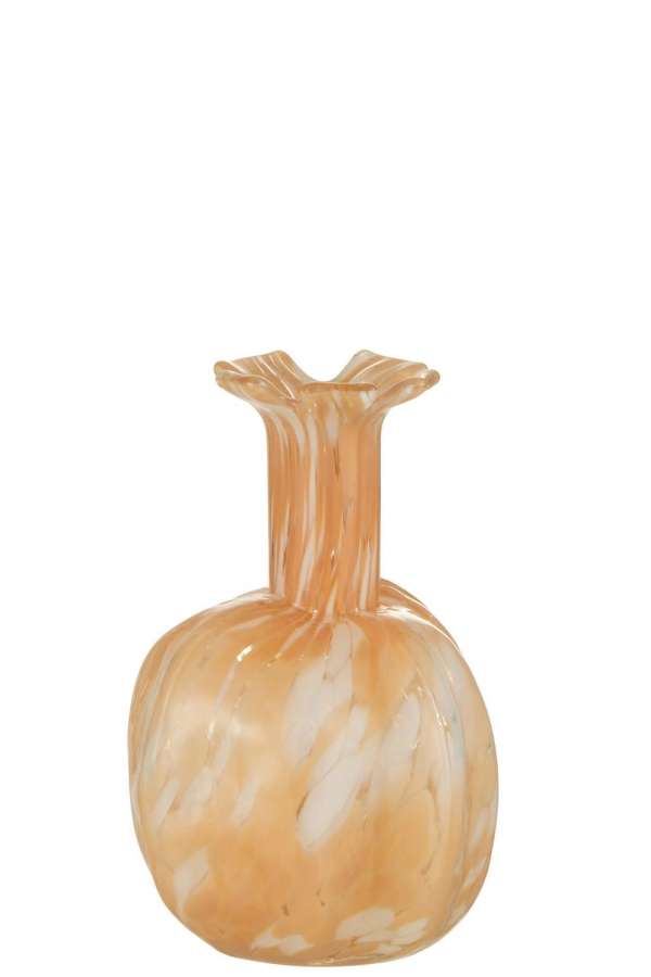 VASE MELISSA GLASS BEIGE LARGE