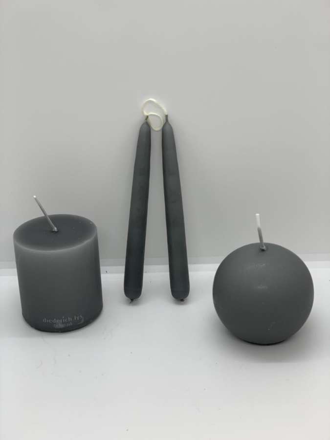 Kulelys 7x7 cm-90 Mørkegrå