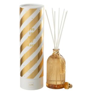 REED DIFFUSER MAGIC FRAGRANCE OIL WHITE/GOLD COLORED LARGE