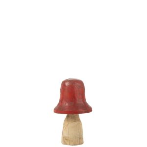 MUSHROOM BELL TOP RED/NATURAL MEDIUM