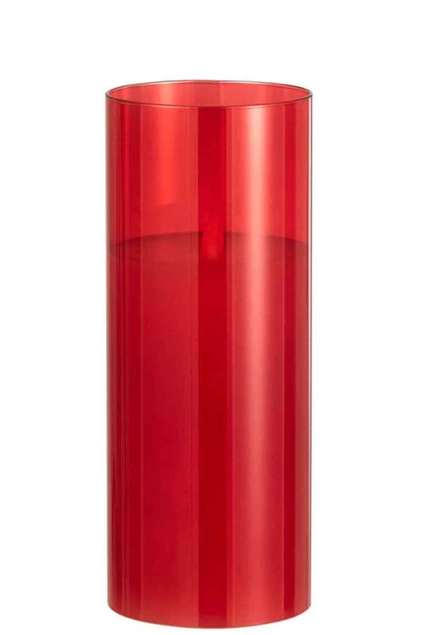 LEDLAMP SHINING GLASS RED LARGE