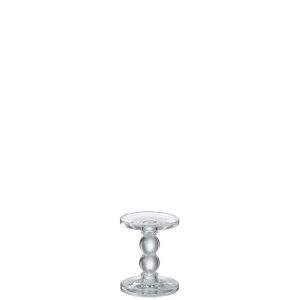 CANDLE HOLDER DROPS GLASS TRANSPARENT SMALL