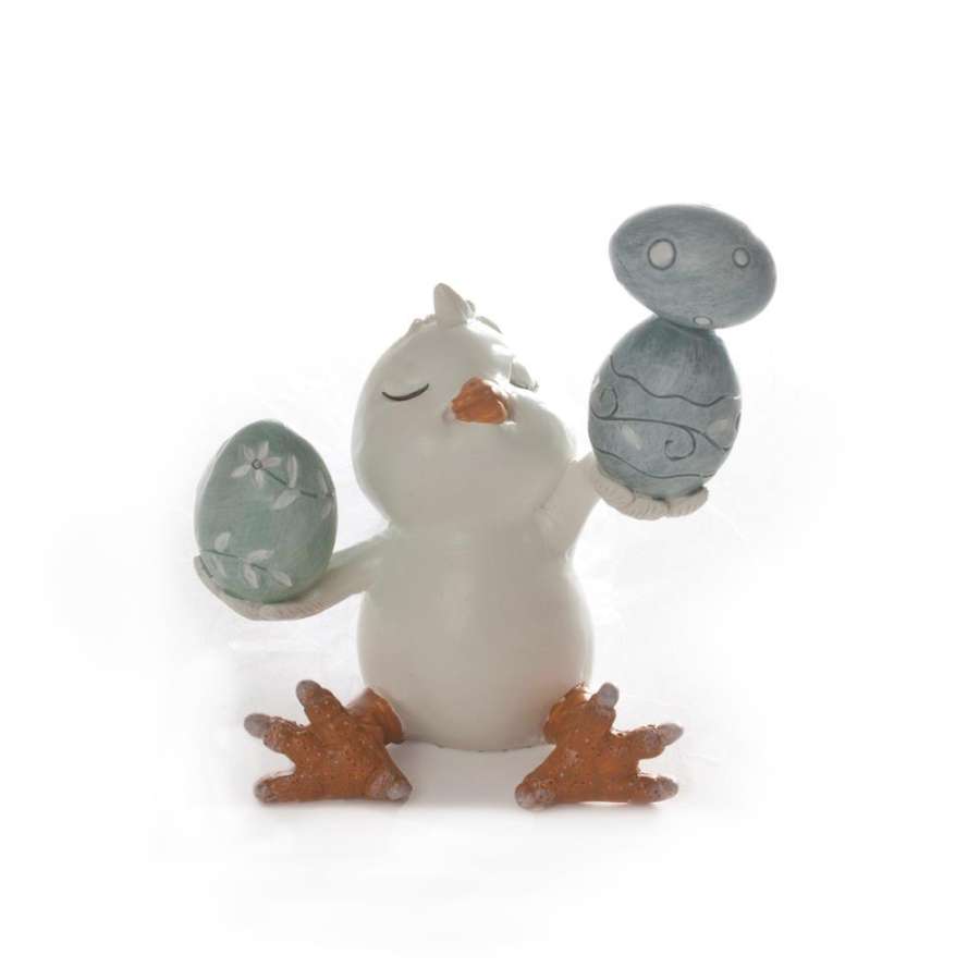 Figur And Sittende 9X6X9Cm