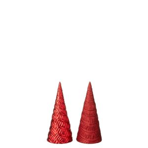 TREE PLASTIC CHRISTMAS RED ASSORTMENT OF 2