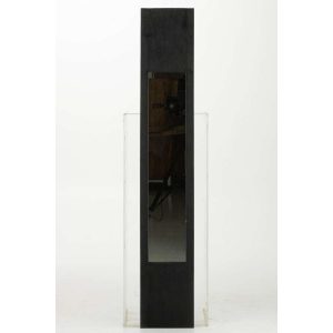 WALL MIRROR MANGO WOOD BLACK LARGE