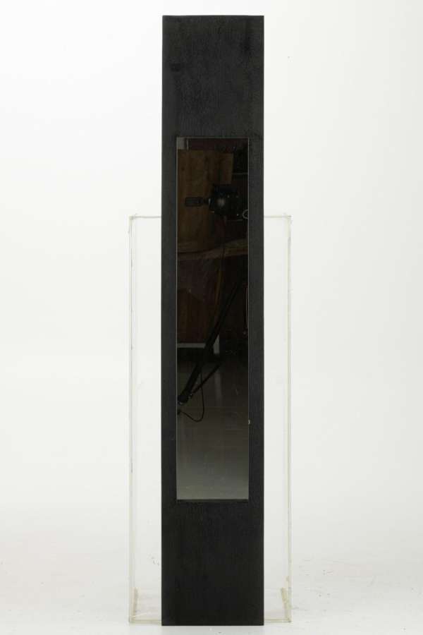 WALL MIRROR MANGO WOOD BLACK LARGE