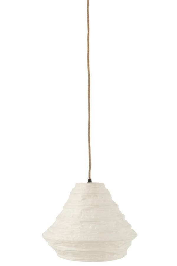 HANGING LAMP NEST RAFFIA WHITE