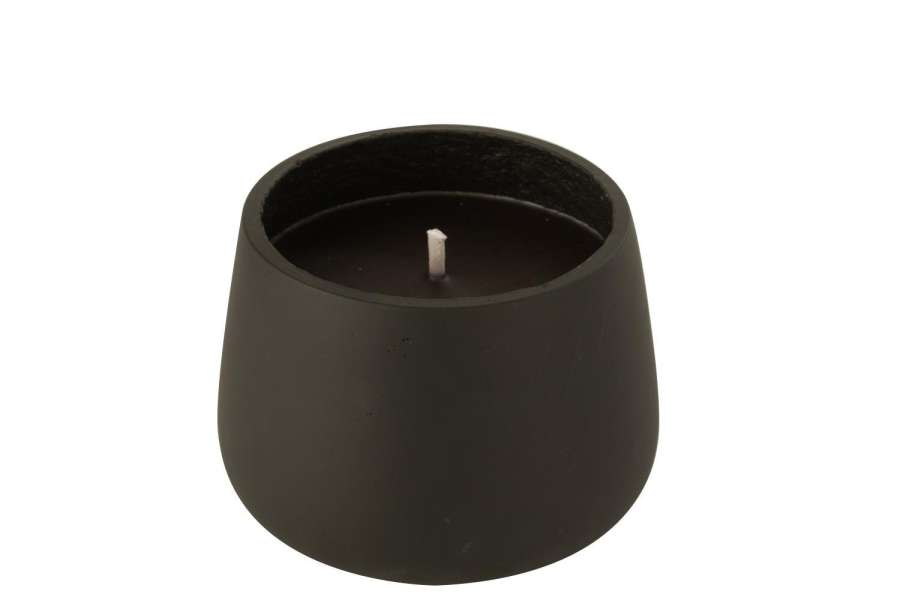 OUTDOOR CANDLE CEMENT BLACK MEDIUM 31H