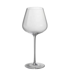 DRINKING GLASS WIDE RED WINE CRYSTAL GLASS TRANSPARENT