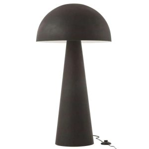 LAMP MUSHROOM METAL MATTE BLACK EXTRA LARGE