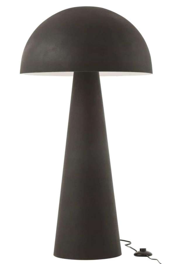 LAMP MUSHROOM METAL MATTE BLACK EXTRA LARGE