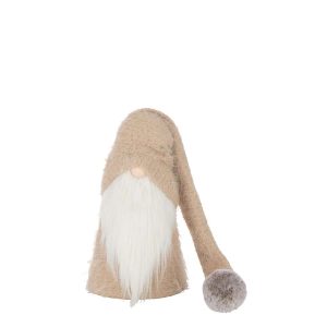 SANTA CLAUS WINTER POLYESTER BEIGE/WHITE SMALL