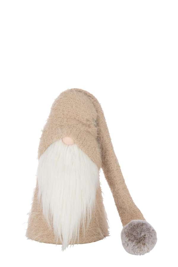 SANTA CLAUS WINTER POLYESTER BEIGE/WHITE SMALL