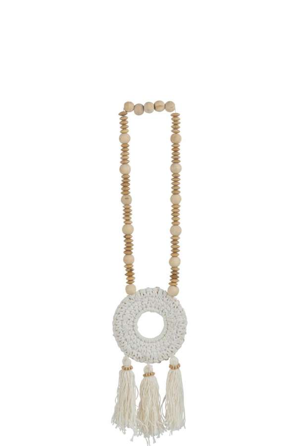 NECKLACE BEADS SHELL WHITE