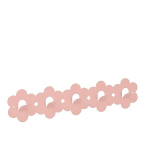 COAT RACK FLOWER IRON LIGHT PINK
