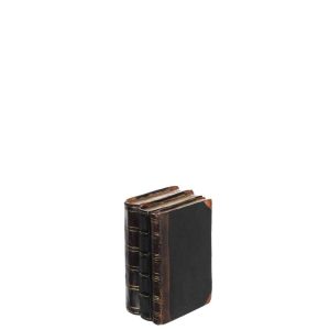 BOOKS POLY BLACK/BROWN SMALL
