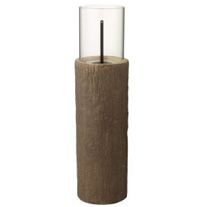 FIRE PIT ROUND TRUNK MAGNESIUM BROWN MEDIUM