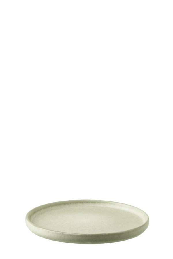 PLATE LUNA STONEWARE LIGHT GREEN SMALL