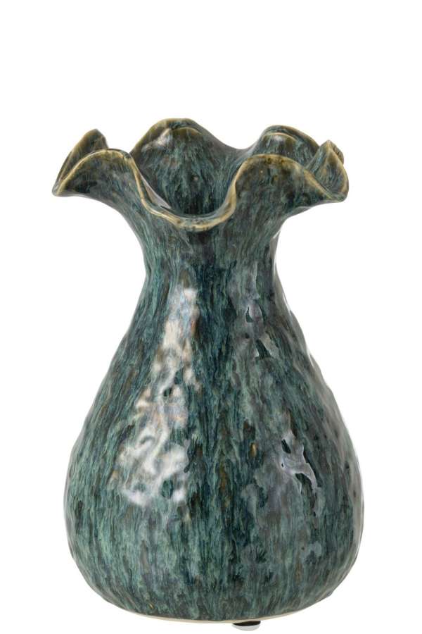 VASE RONNY IRREGULAR CLAY BLUE LARGE