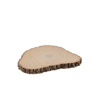 DISC IRREGULAR PAULOWNIA BARK NATURAL LARGE