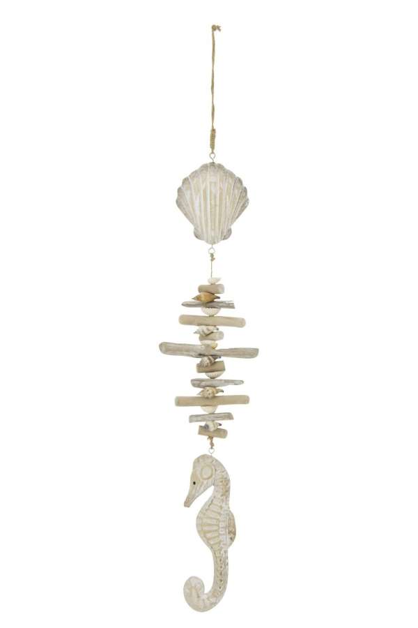 HANGER SHELL  +  SEAHORSE WHITEWASH DRIFT WOOD/ROPE NATURAL