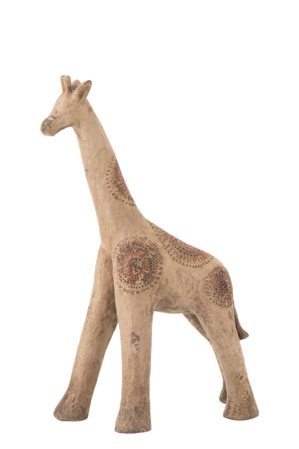 GIRAFFE ANTIQUE OUTDOOR MAGNESIUM MULTICOLORED
