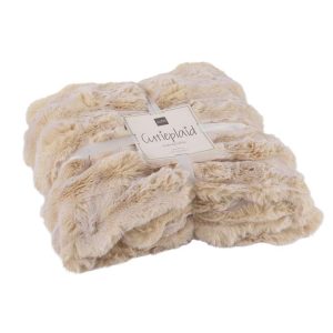 PLAID WAVE POLYESTER CREAM