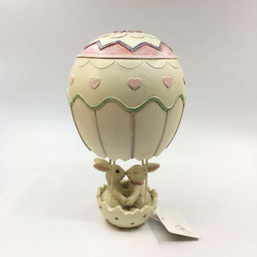 Figur Kanin M/Luftballong 12X12X20Cm