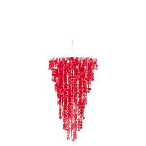 HANGER CAPIZ CARMINE RED SMALL
