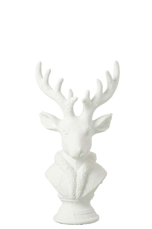 DEER POLYRESIN WHITE SMALL