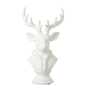 DEER POLYRESIN WHITE LARGE