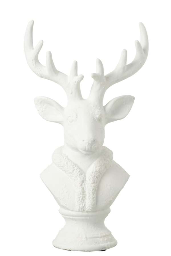 DEER POLYRESIN WHITE LARGE