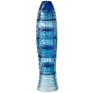 FISH CUPS GLASS HIGH BLUE