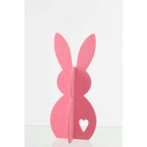 RABBIT FELT PINK MEDIUM